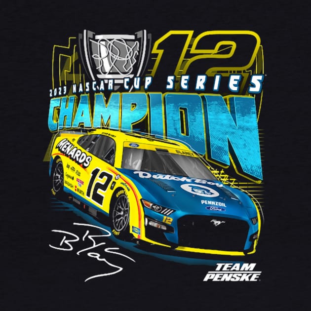 Ryan Blaney 2023 NASCAR Cup Series Champion by Erianna Bee